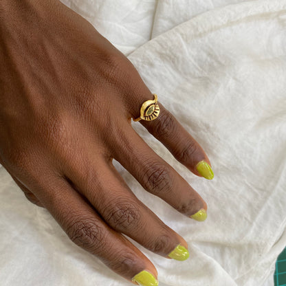 GREEN ENVY Pinky Ring