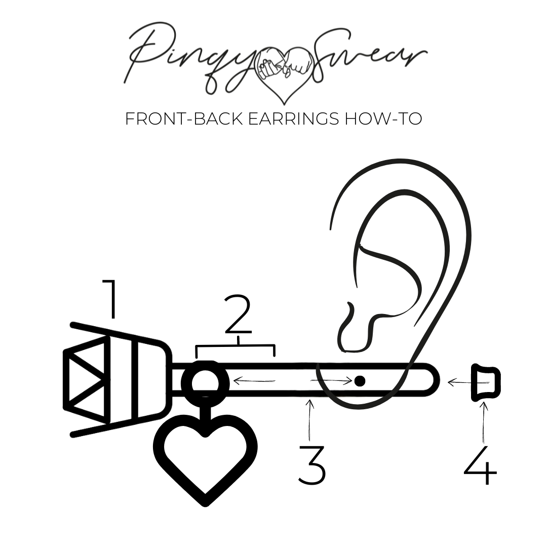REGAL RAINBOW Front-Back Earrings