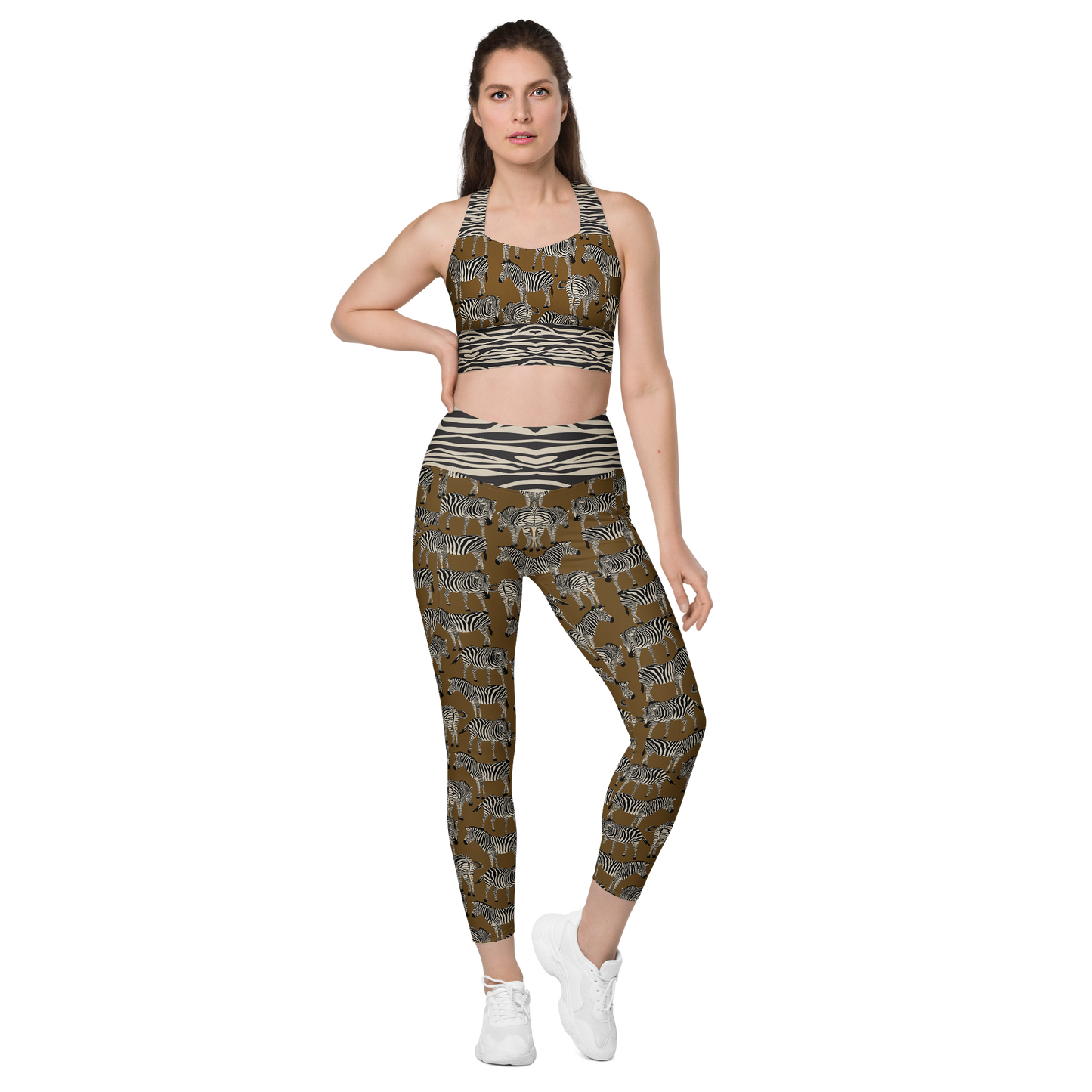 BROWN ZEBRA Sports Bra | WILDwear