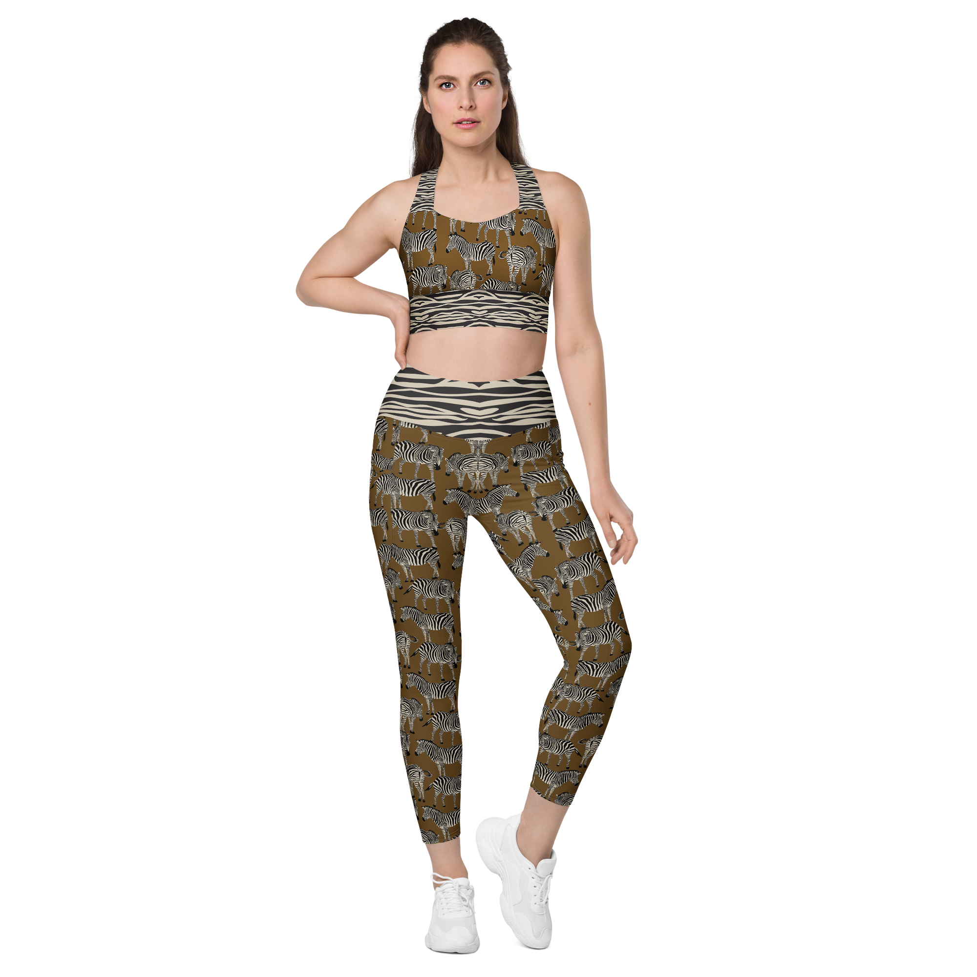 BROWN ZEBRA Sports Bra | WILDwear