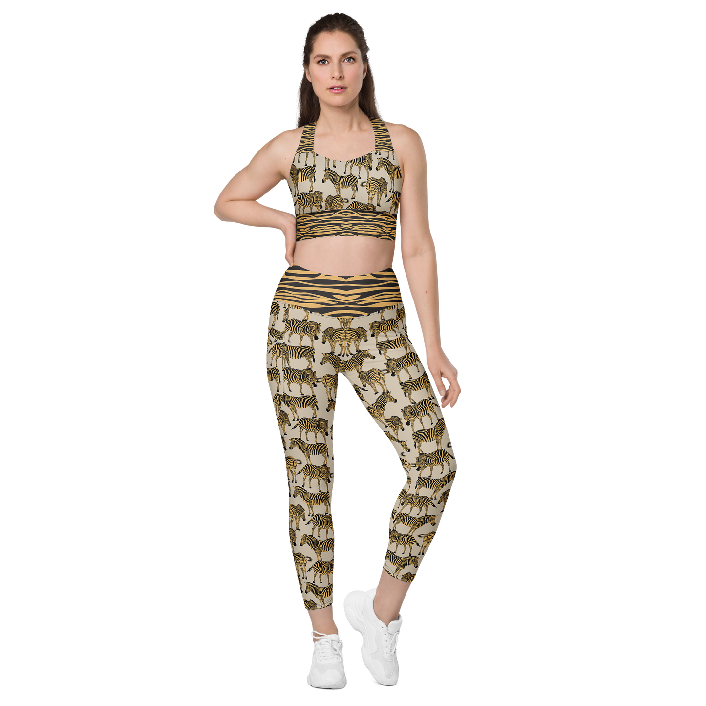 BOLD BEIGE ZEBRA Leggings | WILDwear