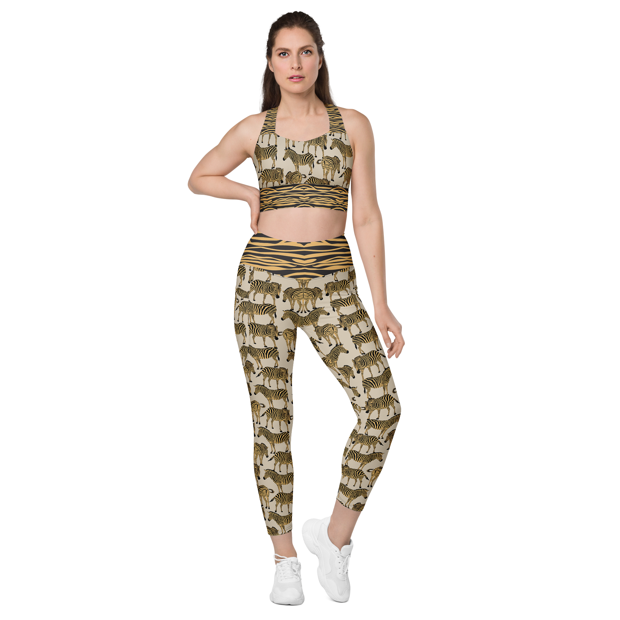 BOLD BEIGE ZEBRA Leggings | WILDwear