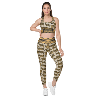 BOLD BEIGE ZEBRA Leggings | WILDwear
