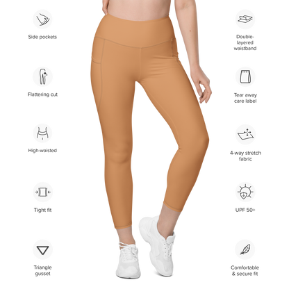 SOFT CORAL Neutral Leggings | Pair With Leopard WILDwear