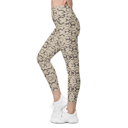 TAN Snake Leggings | WILDwear