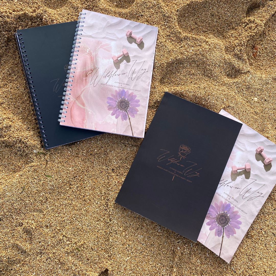 Wildflower Way: A Fitness Journal & Holistic Guide To Cultivating A Healthy Weight | Paperback Journal-Planner