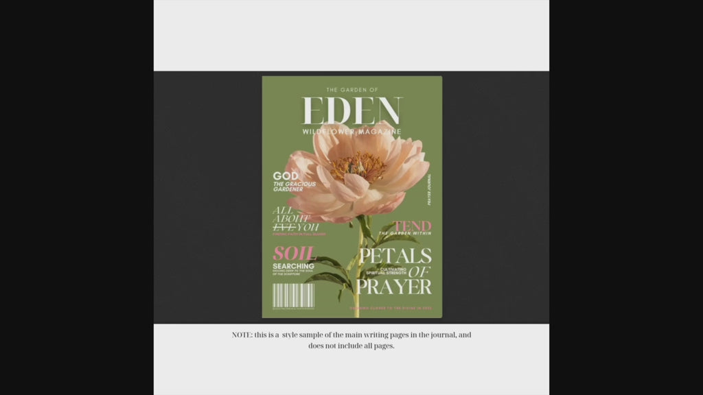 PRAYER JOURNAL 01: THE GARDEN OF EDEN | 12 Weeks